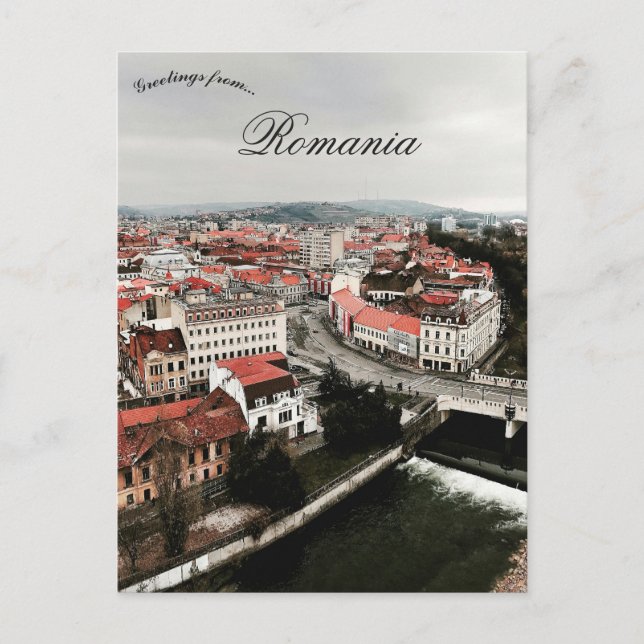 Carte Postale Une vue d'Oradea Roumanie (Devant)