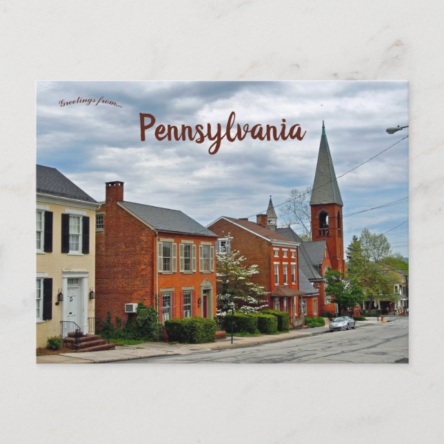 Carte Postale Une vue Pittoresque de Wrightsville Pennsylvanie (Devant)