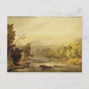 Carte Postale Une vue sur le Brathay près d'Ambleside (w/c sur t