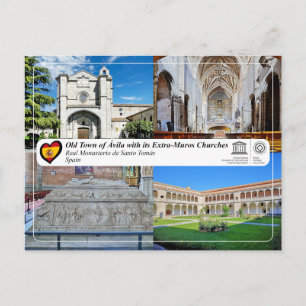 Carte Postale UNESCO - Ávila - Real Monasterio de Santo Tomás