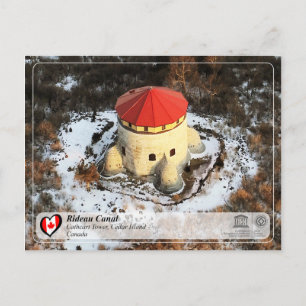 Carte Postale UNESCO - Canal Rideau - Cathcart Tower, Cèdre I.