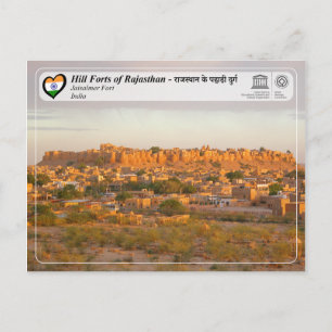 Carte Postale UNESCO - Forts des collines du Rajasthan - Fort Ja