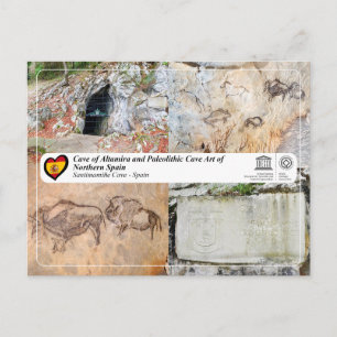Carte Postale UNESCO - Grotte de Santimamiñe / Cueva de Santimam
