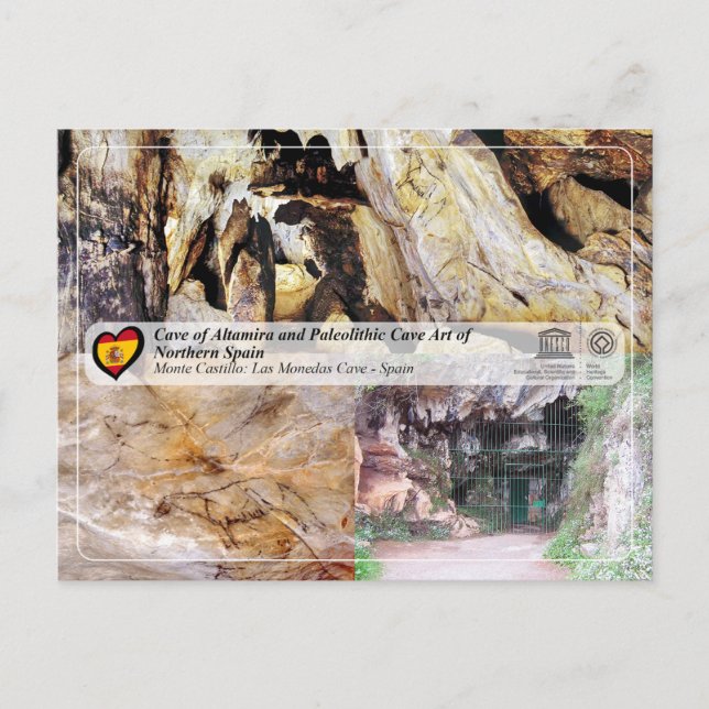 Carte Postale UNESCO - Grotte Las Monedas / Cueva de Las Monedas (Devant)