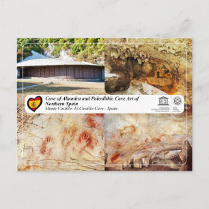 Carte Postale UNESCO - La grotte d'El Castillo / Cueva de El Cas
