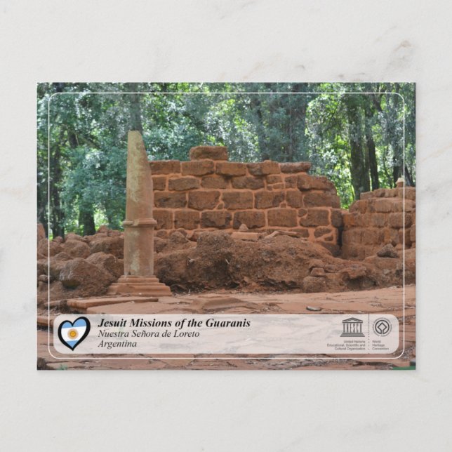 Carte Postale UNESCO - Missions jésuites de la Guarani (Devant)