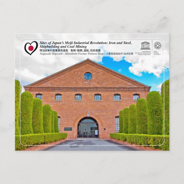 Carte Postale UNESCO - Nagasaki - Ancien Atelier de modèles Mits (Devant)