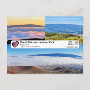 Carte Postale UNESCO - Parc national des volcans d'Hawaï - Mauna