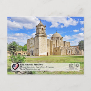 Carte Postale UNESCO - San Antonio - Mission San José