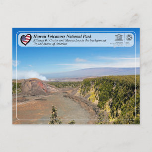 Carte Postale UNESCO - Volcans d'Hawaii - Mauna Loa et Kīlauea