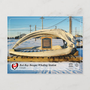 Carte Postale UNESCO WHERE - Station baleinière basque de Red Ba