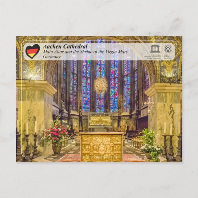 Carte Postale UNESCO WHS - Aix-la-Chapelle Cathedral (Devant)