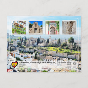 Carte Postale UNESCO WHS - Albaicín, Grenade