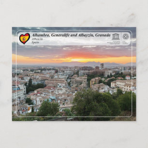 Carte Postale UNESCO WHS - Albaicín, Grenade