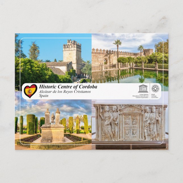 Carte Postale UNESCO WHS - Alcázar de los Reyes Cristianos (Devant)