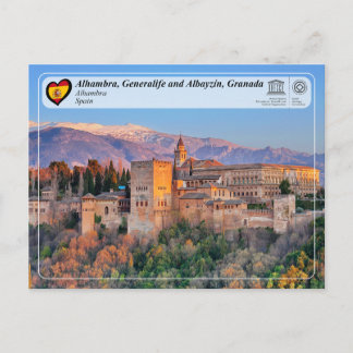 Carte Postale UNESCO WHS - Alhambra, Grenade