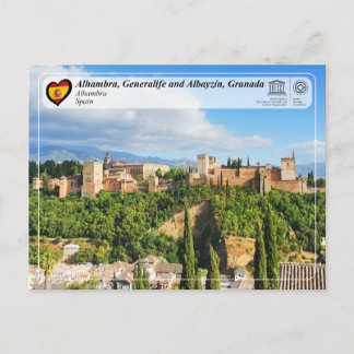 Carte Postale UNESCO WHS - Alhambra, Grenade