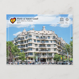 Carte Postale UNESCO WHS - Antoni Gaudí - Casa Milà La Pedrera