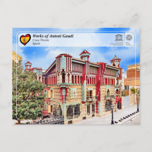 Carte Postale UNESCO WHS - Antoni Gaudí - Casa Vicens