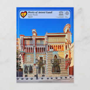 Carte Postale UNESCO WHS - Antoni Gaudí - Casa Vicens