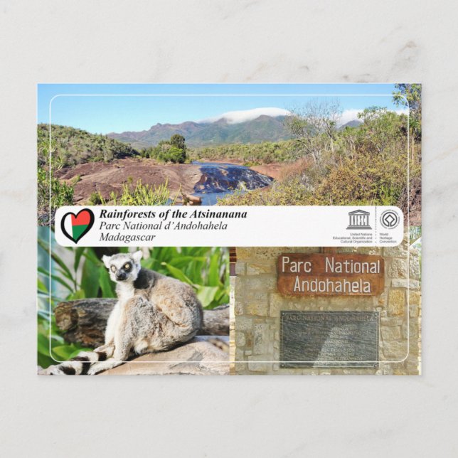 Carte Postale UNESCO WHS - Atsinanana - Andohahela National Park (Devant)