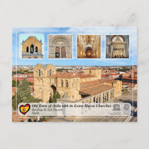 Carte Postale UNESCO WHS - Ávila - Basilique de San Vicente