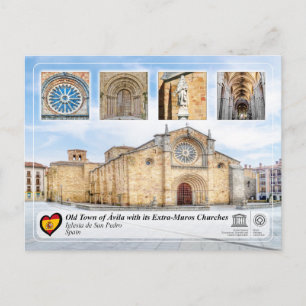 Carte Postale UNESCO WHS - Ávila - Iglesia de San Pedro