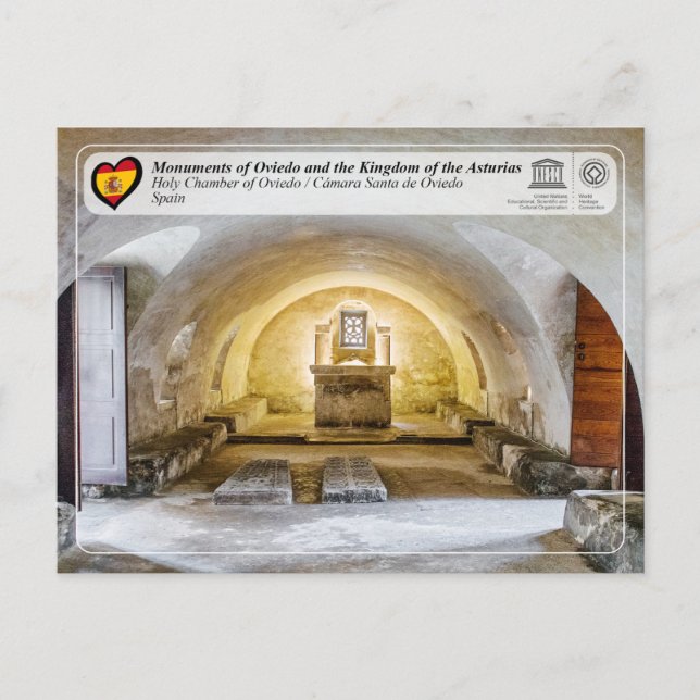 Carte Postale UNESCO WHS - Cámara Père Noël de Oviedo (Devant)