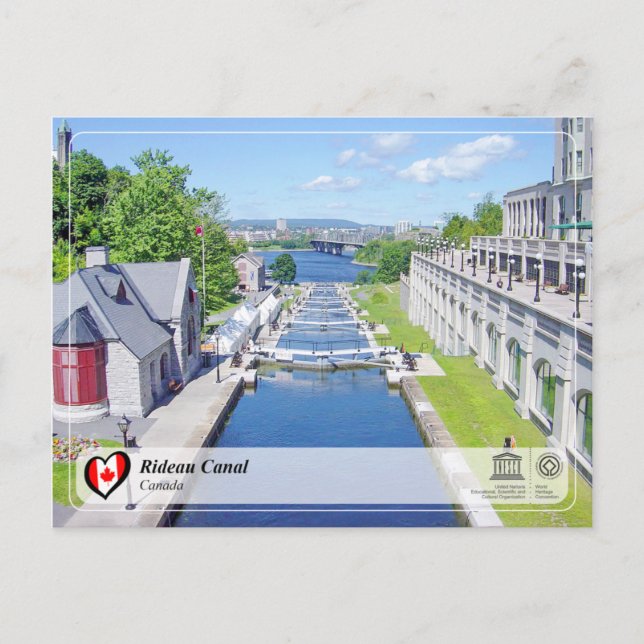 Carte Postale UNESCO WHS - Canal Rideau (Devant)