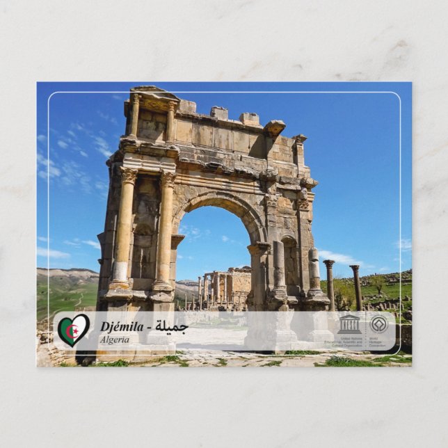 Carte Postale UNESCO WHS - Djémila - (Devant)