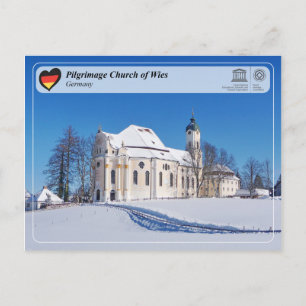 Carte Postale UNESCO WHS - Église de pèlerinage de Wies