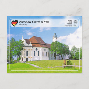 Carte Postale UNESCO WHS - Église de pèlerinage de Wies