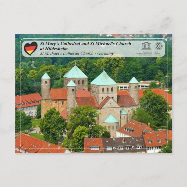 Carte Postale UNESCO WHS - Église luthérienne de St Michael (Devant)