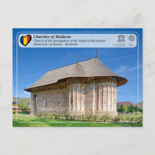 Carte Postale UNESCO WHS - Églises de Moldavie - Humor