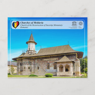 Carte Postale UNESCO WHS - Eglises de Moldavie - Sucevita