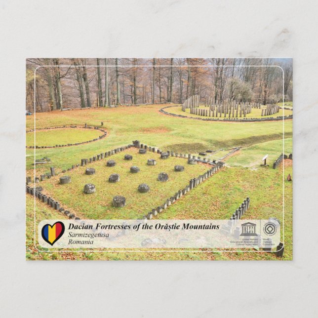 Carte Postale UNESCO WHS - Forteresses daces - Sarmizegetusa (Devant)