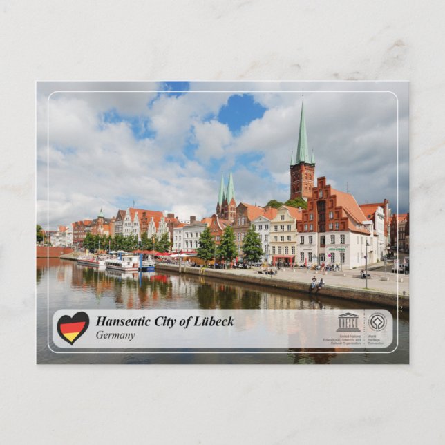 Carte Postale UNESCO WHS - Hanseatic City of Lübeck (Devant)