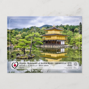 Carte Postale UNESCO WHS - Kyoto antique -Rokuon-ji - 鹿 苑 寺