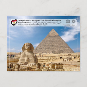 Carte Postale UNESCO WHS - La Pyramide de Khafre (Chephren)