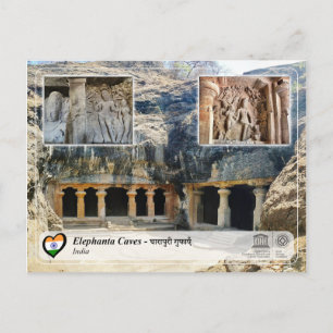 Carte Postale UNESCO WHS - Les grottes d'Elephanta