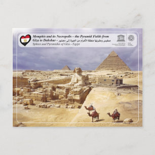 Carte Postale UNESCO WHS - Les Pyramides de Gizeh