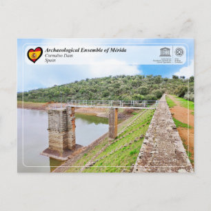 Carte Postale UNESCO - WHS - Mérida - Barrage de Cornalvo