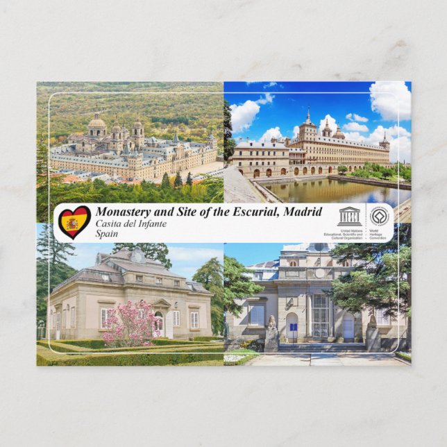 Carte Postale UNESCO WHS - Monastère et site de l'Escurial (Devant)