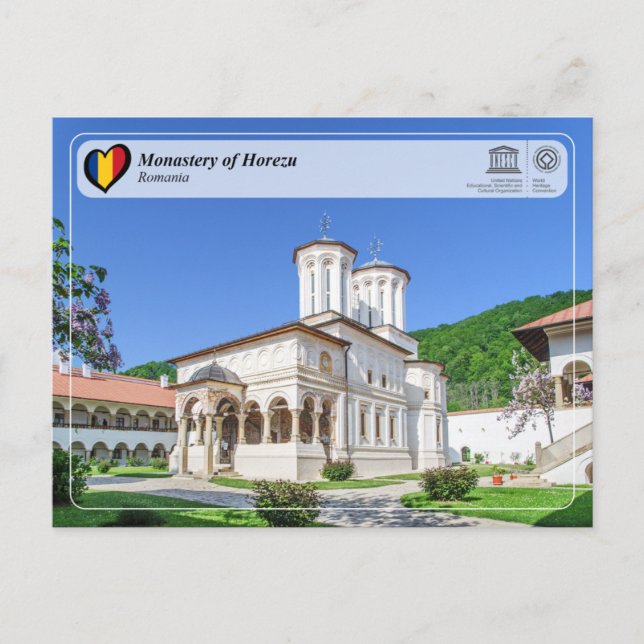 Carte Postale UNESCO WHS - Monastery of Horezu (Devant)