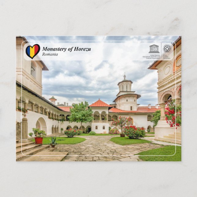 Carte Postale UNESCO WHS - Monastery of Horezu (Devant)