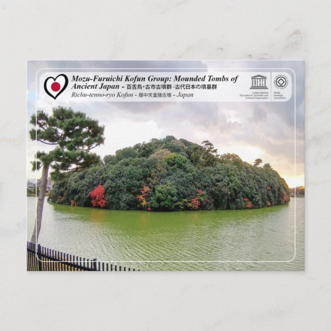 Carte Postale UNESCO WHS - Mozu Kofun - Richu-tenno-ryo Kofun (Devant)