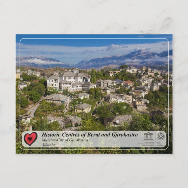 Carte Postale UNESCO WHS - Musée-Ville de Gjirokastra (Devant)