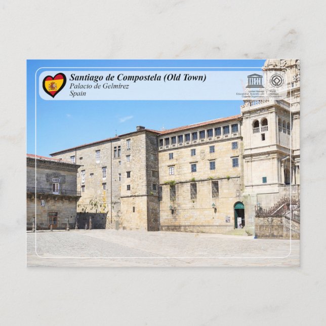 Carte Postale UNESCO WHS - Palacio de Gelmírez (Devant)
