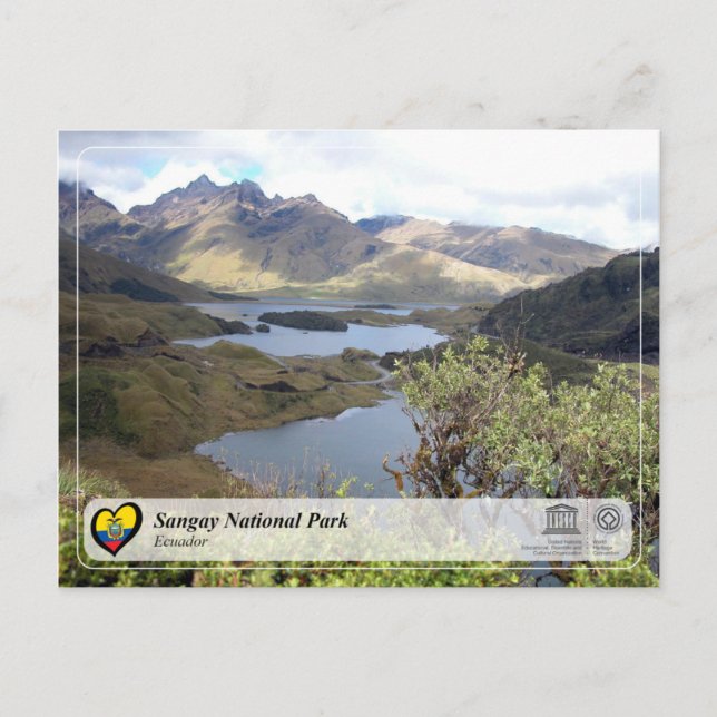 Carte Postale UNESCO WHS - Parc national de Sangay (Devant)