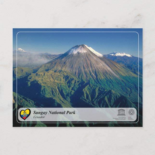 Carte Postale UNESCO WHS - Parc national de Sangay (Devant)